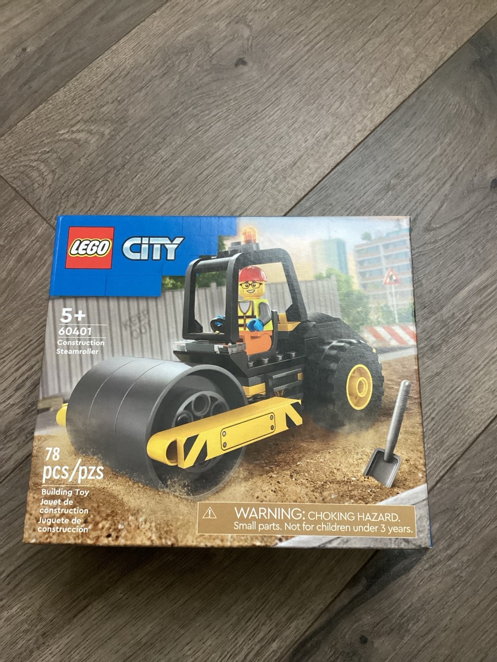 New! LEGO City Construction Steamroller Set 60401